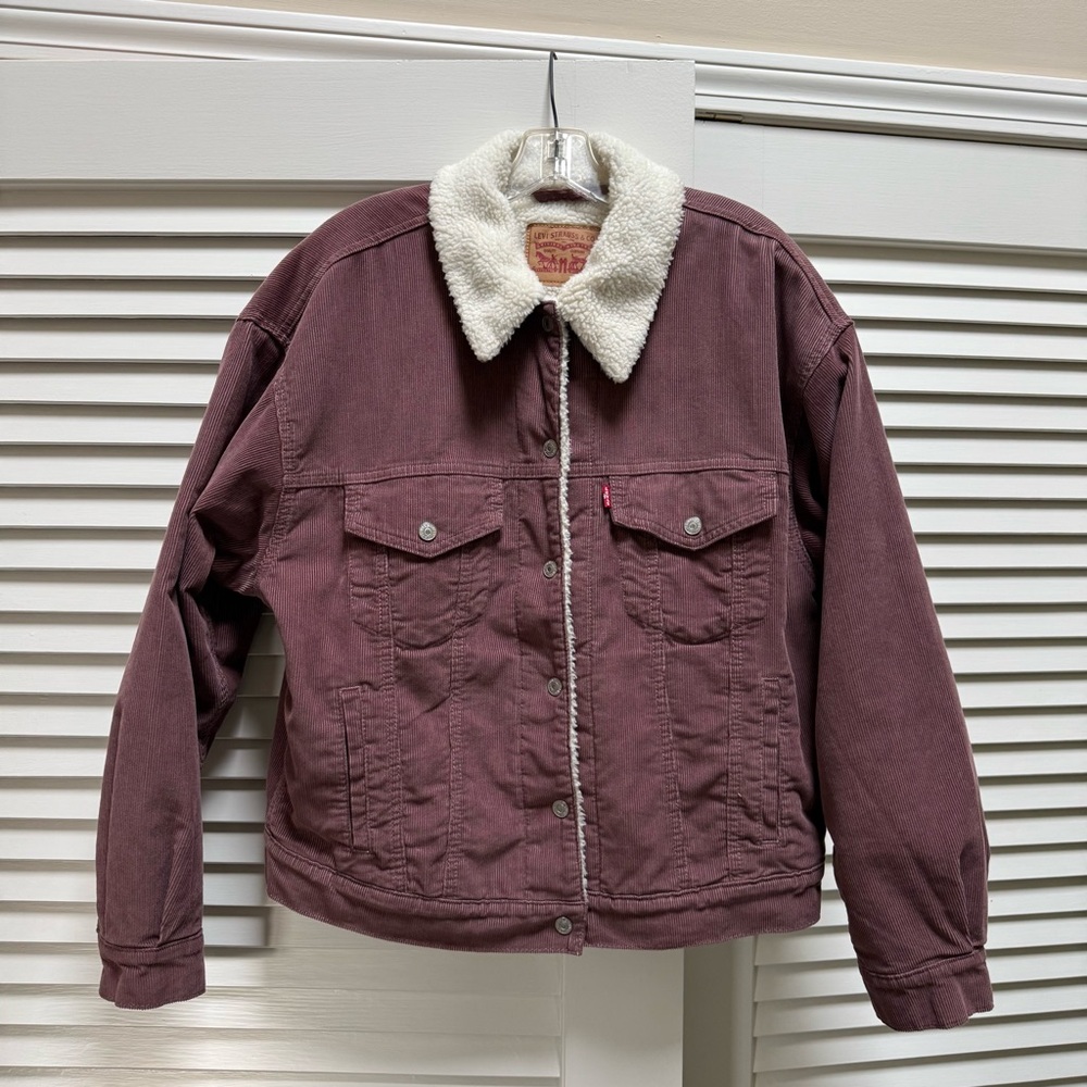 Levi oversized mauve pink jacket